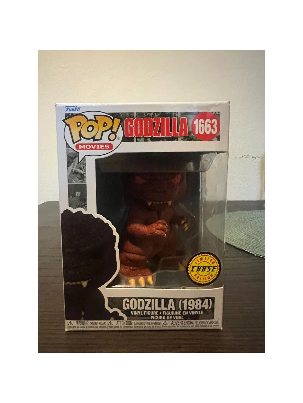 CHASE LIMITED EDITION Fire Damage Godzilla (1984) Funko Pop #1663 Toho Movies LE